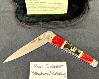 PAUL DEFENDER YELLOW HORSE-WILD MUSTANGS, LIMITED #58/100.