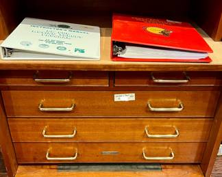 2 PIECE GERSTNER AND SONS 5 DRAWER CHEST AND 3 DRAWER TOP.