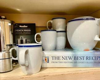 Crate & Barrel Coffee Set