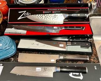 Kitchen quality chef knives.