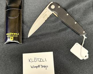KLOTZLI WIMPFF DESIGN POCKET KNIFE.