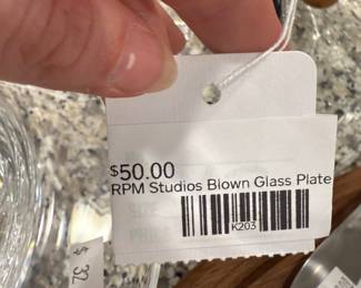 RPM Studios Blown Glass Plate Stand