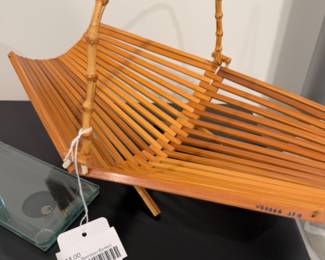 Folding Bamboo Basket