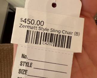 Zermatt Style Sling Chair (B)