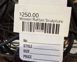 Woven Rattan Sculpture