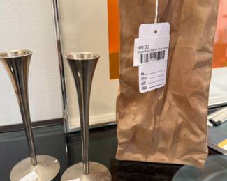 Rosenthal Paper Bag Vase, candle holders