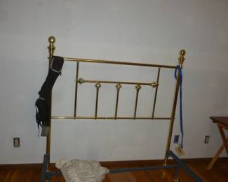 brass headboard