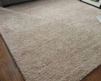 100% Wool Rug. 8x10 Sand Color