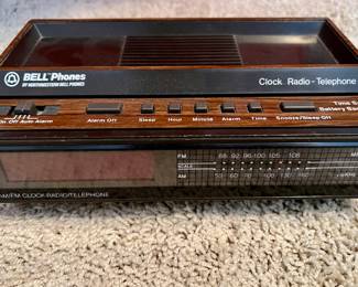 Bell Phones clock radio (handset missing)
