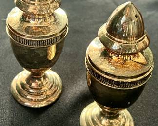 Silver plated salt & pepper