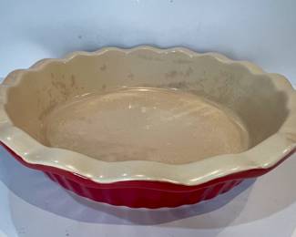 Stoneware pie plate