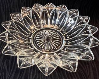 Vintage Federal Glass petal bowl