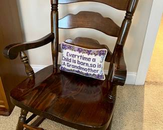Colonial style rocking chair