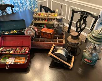 Fishing tackle/lures, lanterns, antiques and more!