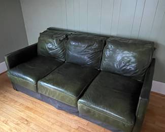 Green leather sleeper