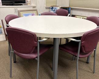 Table by Shoto Corp.; chairs by Fixtures Mfg., a JAMI company.