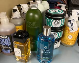 Name brand soaps, candles, body washes, and more.