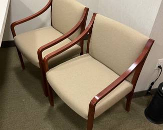 Pair of matching Steelcase side chairs.