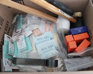 Lot of Impress Art Stamps, Letters, and materials