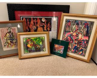 Dara Vallely art Several pieces