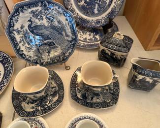 Burton and Burton blue toile pieces