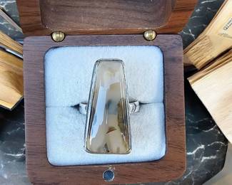 Unique Stick Agate Ring Tested