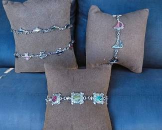 Abalone Bracelets Turtles  Dolphins  Fish  Sail Boats