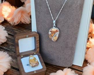 Maligano Jasper Necklace Ring  Tested