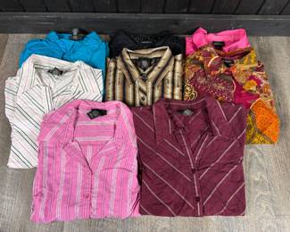 Lot - 61
Lane Bryant Women's Long Sleeve Button Up Shirts - Sz 14/16
