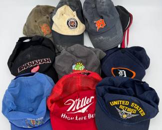 Lot - 13
Vintage & Modern Baseball Caps - Miller Beer, Detroit Tigers