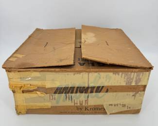 Lot - 15
1960s MCM Kromex "Mode" Lazy Susan Serving Tray w/Box