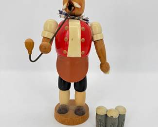 Lot - 45
Vintage German Erzgebirge Smoker w/Hofbrau Munchen Mugs