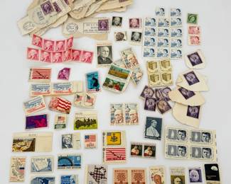 Lot - 18
1930s - 1980s Vintage Stamp Collection: Used & Unused