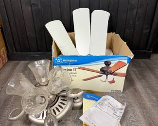 Lot - 12
Westinghouse Somerton II 52" Ceiling Fan with Light - Brushed Nickel
