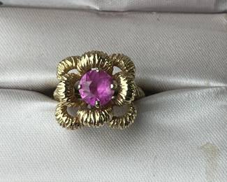 Lot 17 | 14K Gold & Ruby Ring Size 7
