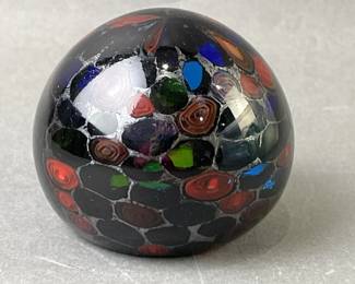 Lot 105 | Fratelli Tosi Bullseye Murine Murano Paperweight
