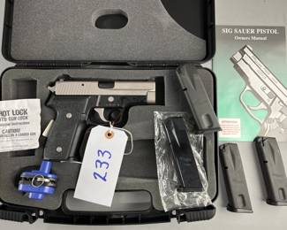 Lot 233 | Sig Sauer P228 Handgun 9 mm
