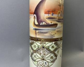 Lot 188 | Unusual Antique Hand Painted Nippon Vase
