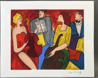 Lot 60 | Signed Print by Linda Le Kinff With COA
