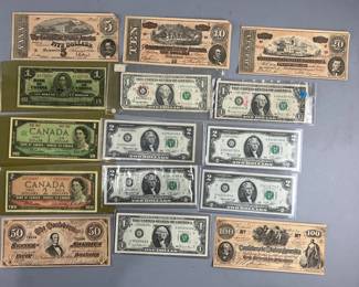 Lot 243 | Vintage & Antique Bills Canadian American & CSA
