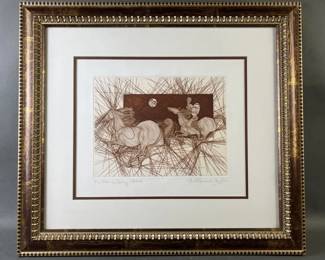 Lot 81 | HC Etching of "the Missing Brave" by Azoulay
