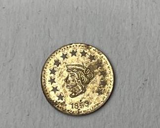Lot 160 | 1853 California Gold Token 1/2

