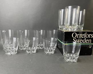 Lot 45 | Vintage Orrefors Tumbler Glasses by Landberg
