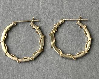 Lot 11 | 14K Gold Hoop Earrings
