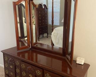 Dresser with mirror