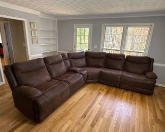 6Piece Power Reclining Sectional Sofa 