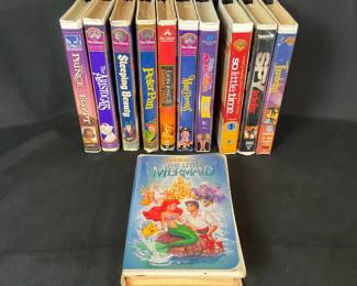 VHS Movie Collection with Rare Black Diamond Edition The Little Mermaid 
