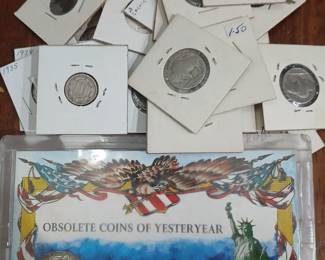 3 cent and misc us old coins.