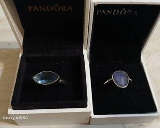 Pandora topaz rings