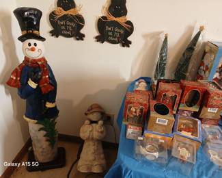 Lots of vintage and new in box christmas 